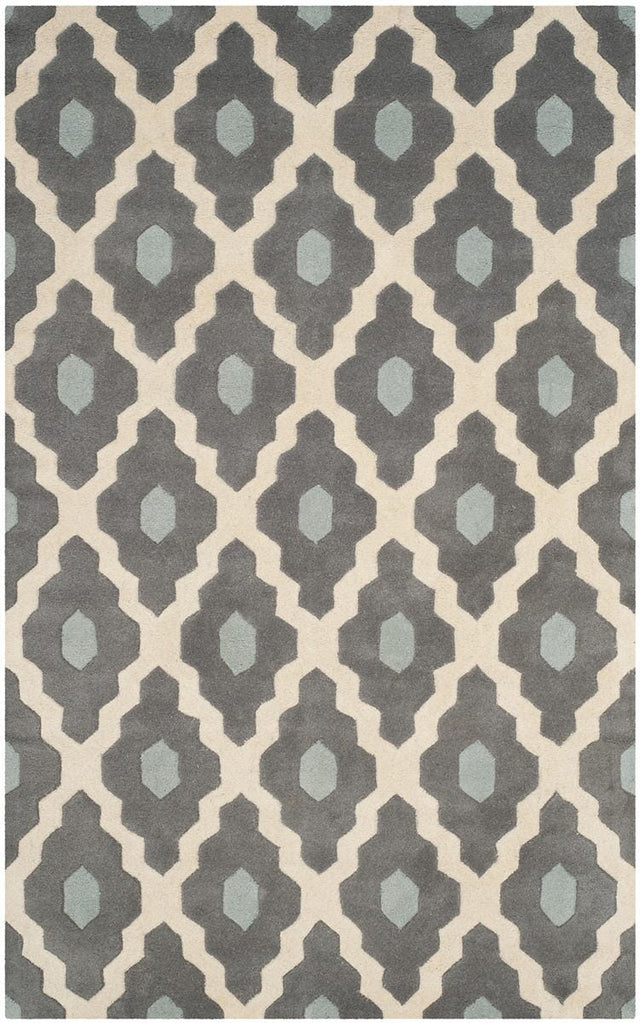 Safavieh Chatham Cht748D Dark Grey / Ivory Rugs - Safavieh - cht748d - 2