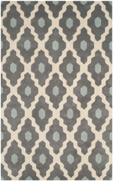 Safavieh Chatham Cht748D Dark Grey / Ivory Rugs - Safavieh - cht748d - 3r