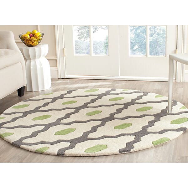 Safavieh Chatham Cht748D Dark Grey / Ivory Rugs - Safavieh - cht748d - 3r