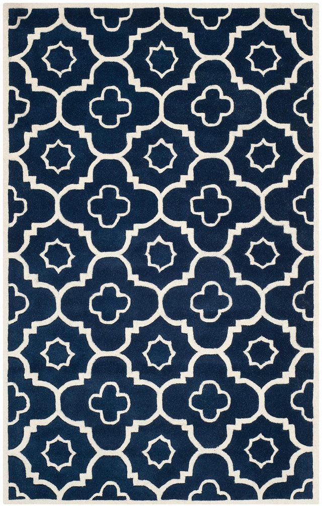 Safavieh Chatham Cht750C Dark Blue / Ivory Rugs - Safavieh - cht750c - 2