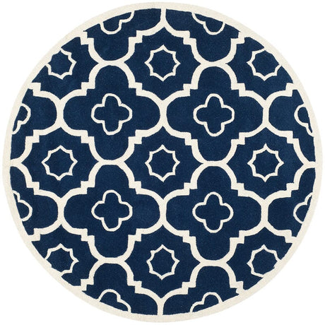 Safavieh Chatham Cht750C Dark Blue / Ivory Rugs - Safavieh - cht750c - 3r