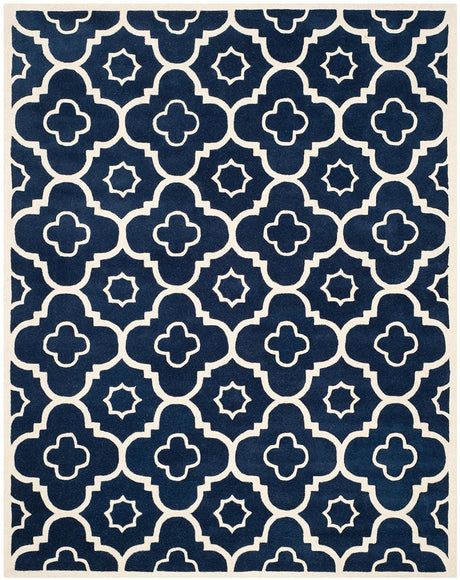 Safavieh Chatham Cht750C Dark Blue / Ivory Rugs - Safavieh - cht750c - 3r