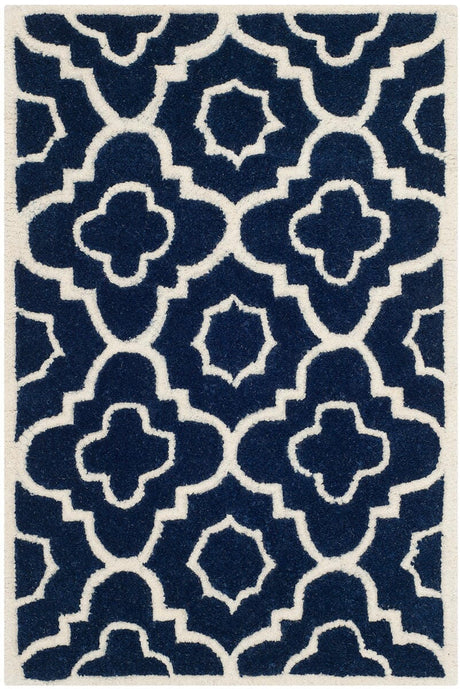 Safavieh Chatham Cht750C Dark Blue / Ivory Rugs - Safavieh - cht750c - 3r