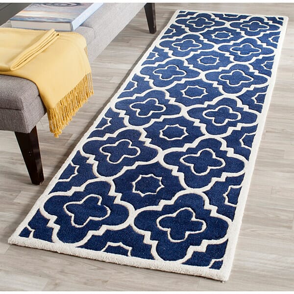 Safavieh Chatham Cht750C Dark Blue / Ivory Rugs - Safavieh - cht750c - 3sq