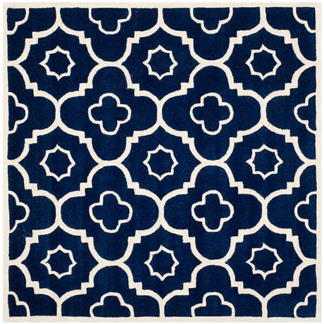 Safavieh Chatham Cht750C Dark Blue / Ivory Rugs - Safavieh - cht750c - 3sq