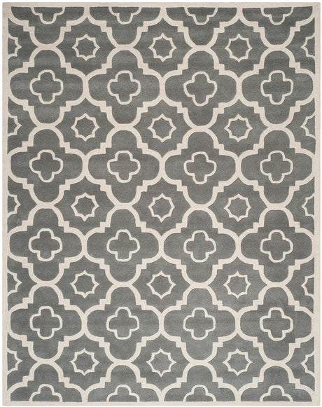 Safavieh Chatham Cht750D Dark Grey / Ivory Rugs - Safavieh - cht750d - 3r