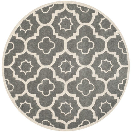 Safavieh Chatham Cht750D Dark Grey / Ivory Rugs - Safavieh - cht750d - 3r