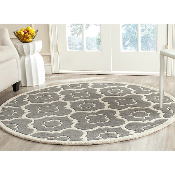 Safavieh Chatham Cht750D Dark Grey / Ivory Rugs - Safavieh - cht750d - 3sq