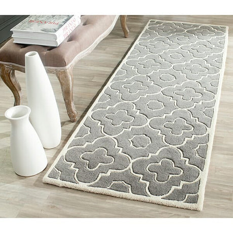 Safavieh Chatham Cht750D Dark Grey / Ivory Rugs - Safavieh - cht750d - 3sq