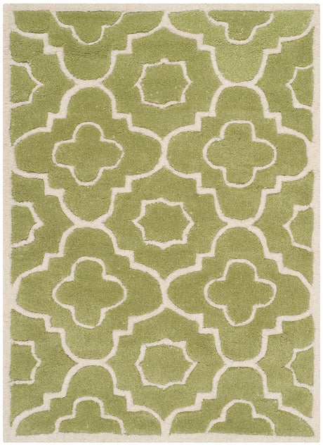 Safavieh Chatham Cht750N Green / Ivory Rugs - Safavieh - cht750n - 5r