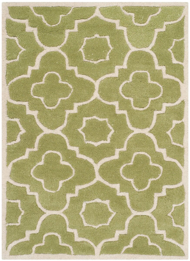 Safavieh Chatham Cht750N Green / Ivory Rugs - Safavieh - cht750n - 5r