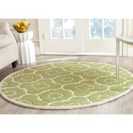 Safavieh Chatham Cht750N Green / Ivory Rugs - Safavieh - cht750n - 5sq