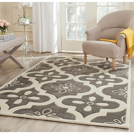 Safavieh Chatham Cht751D Dark Grey / Ivory Rugs - Safavieh - cht751d - 2