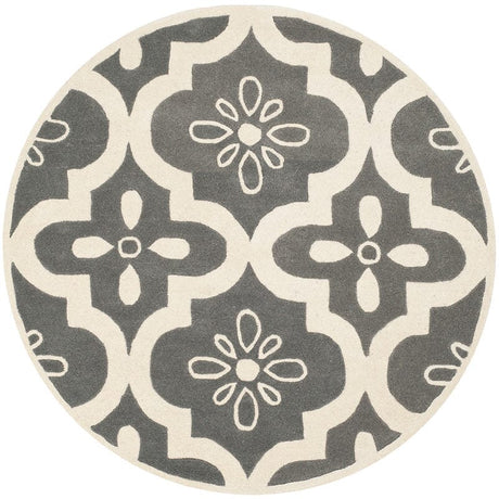 Safavieh Chatham Cht751D Dark Grey / Ivory Rugs - Safavieh - cht751d - 5r