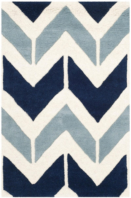 Safavieh Chatham Cht756N Dark Blue / Light Blue Rugs - Safavieh - cht756n - 5r