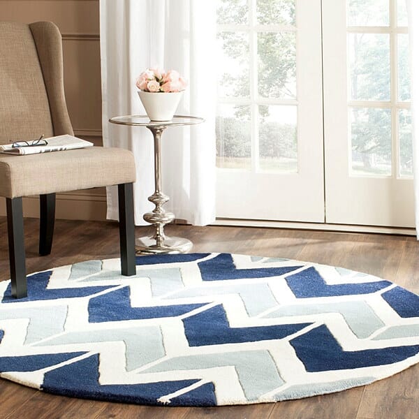 Safavieh Chatham Cht756N Dark Blue / Light Blue Rugs - Safavieh - cht756n - 5sq