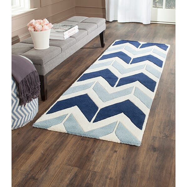 Safavieh Chatham Cht756N Dark Blue / Light Blue Rugs - Safavieh - cht756n - 5sq