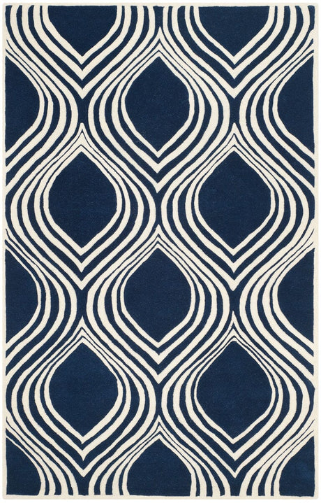 Safavieh Chatham Cht758C Dark Blue / Ivory Rugs - Safavieh - cht758c - 2