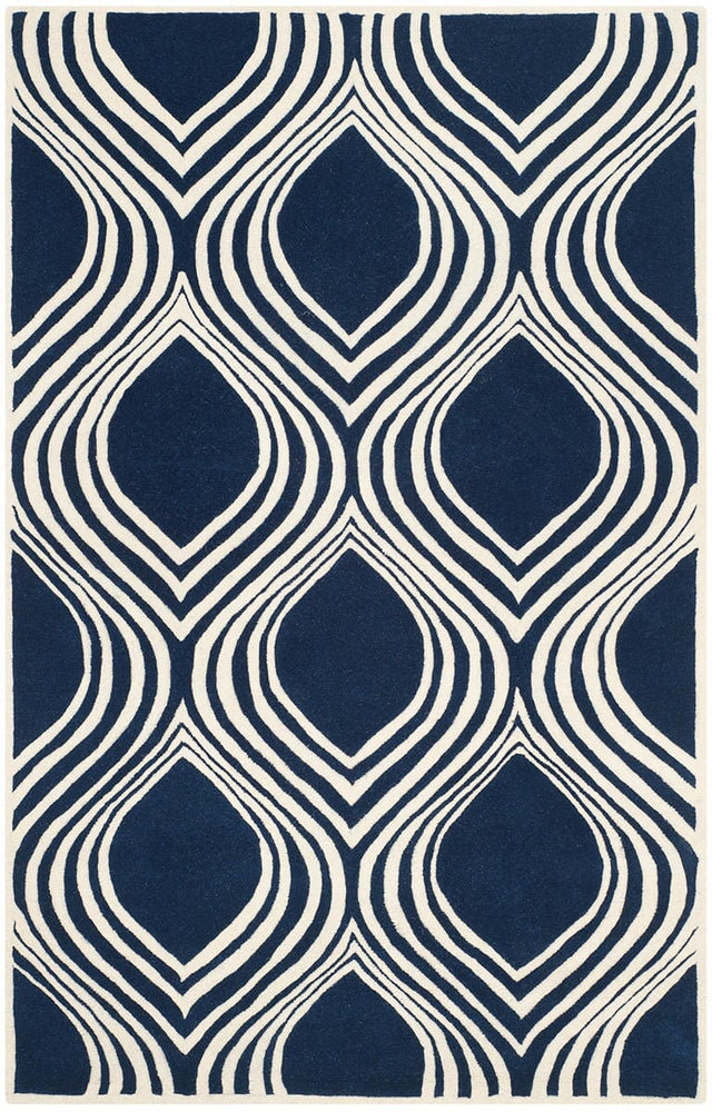 Safavieh Chatham Cht758C Dark Blue / Ivory Rugs - Safavieh - cht758c - 2