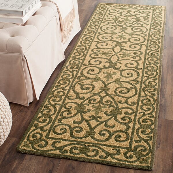 Safavieh Chelsea Hk11G Yellow / Light Green Rugs - Safavieh - hk11g - 5ov