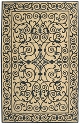 Safavieh Chelsea hk11i Ivory / Dark Blue Rugs - Safavieh - hk11i - 5ov