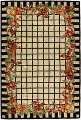 Safavieh Chelsea hk125a Ivory / Black Rugs - Safavieh - hk125a - 3r