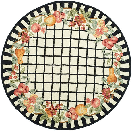 Safavieh Chelsea hk125a Ivory / Black Rugs - Safavieh - hk125a - 3r
