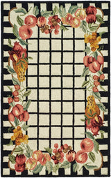 Safavieh Chelsea hk125a Ivory / Black Rugs - Safavieh - hk125a - 3r