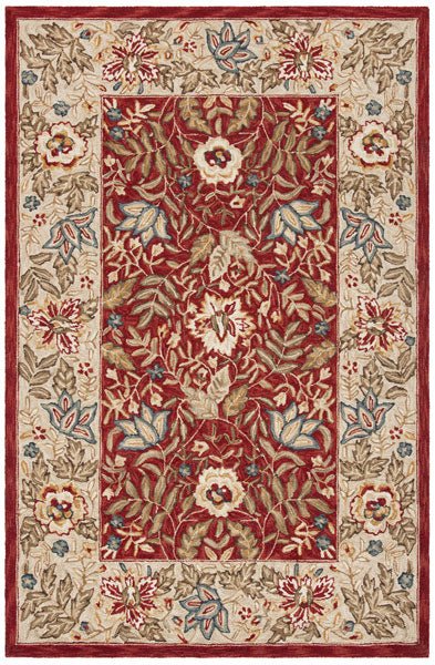 Safavieh Chelsea hk140c Red / Ivory Rugs - Safavieh - hk140c - 5