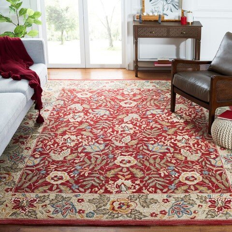 Safavieh Chelsea hk140c Red / Ivory Rugs - Safavieh - hk140c - 6sq