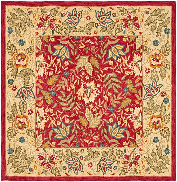 Safavieh Chelsea hk140c Red / Ivory Rugs - Safavieh - hk140c - 6sq