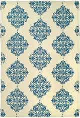 Safavieh Chelsea Hk145A Ivory / Blue Rugs - Safavieh - hk145a - 2