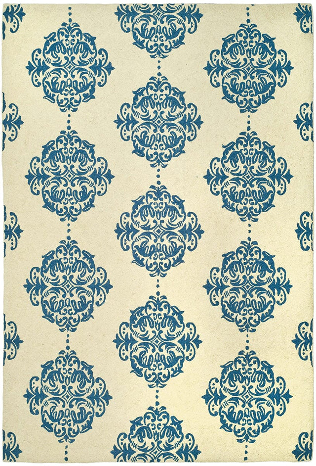 Safavieh Chelsea Hk145A Ivory / Blue Rugs - Safavieh - hk145a - 2