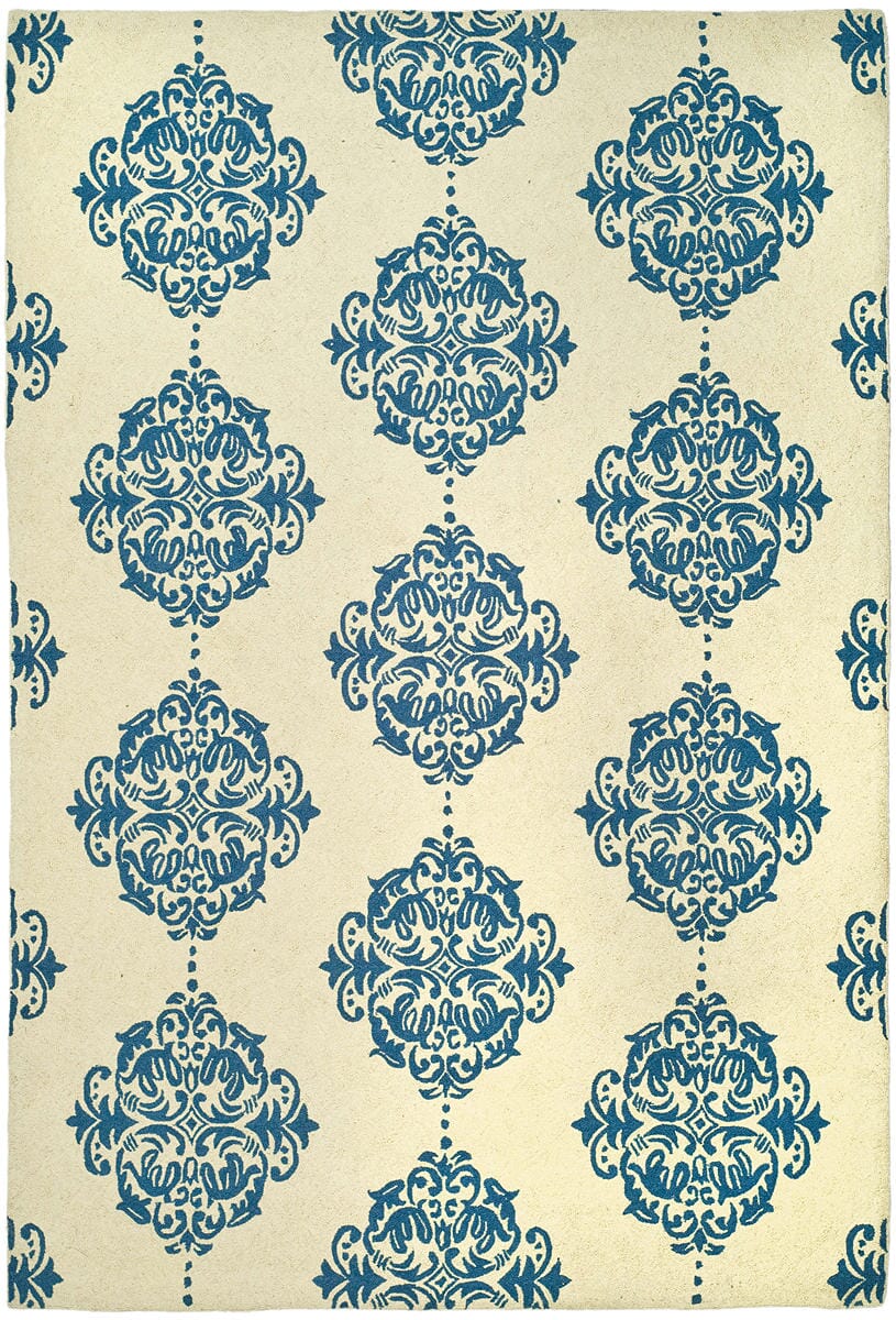 Safavieh Chelsea Hk145A Ivory / Blue Rugs - Safavieh - hk145a - 3r