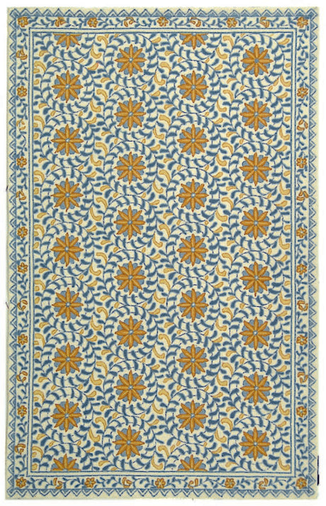 Safavieh Chelsea hk150a Ivory / Blue Rugs - Safavieh - hk150a - 0