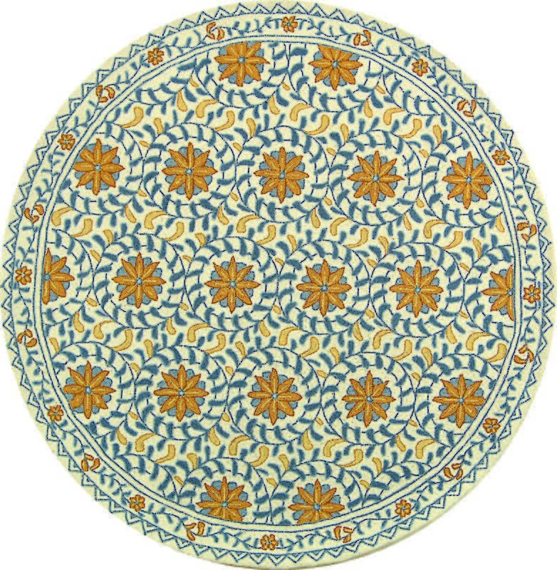 Safavieh Chelsea hk150a Ivory / Blue Rugs - Safavieh - hk150a - 12