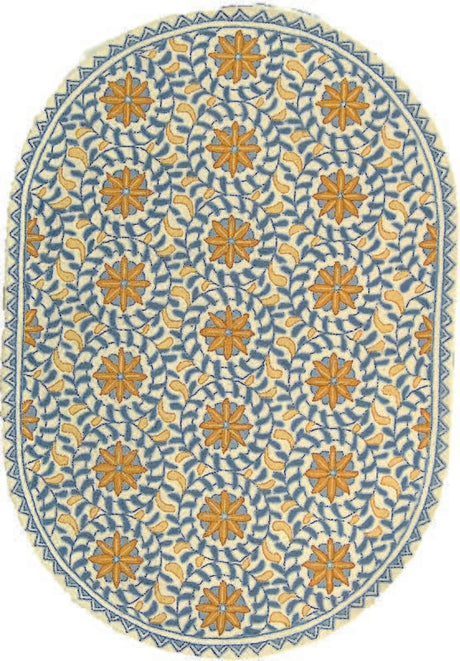 Safavieh Chelsea hk150a Ivory / Blue Rugs - Safavieh - hk150a - 16