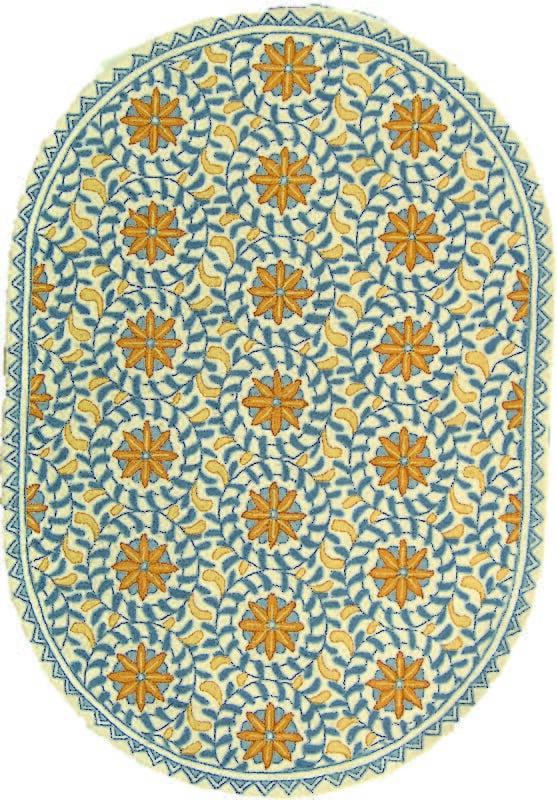 Safavieh Chelsea hk150a Ivory / Blue Rugs - Safavieh - hk150a - 16