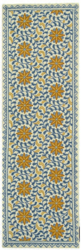 Safavieh Chelsea hk150a Ivory / Blue Rugs - Safavieh - hk150a - 8
