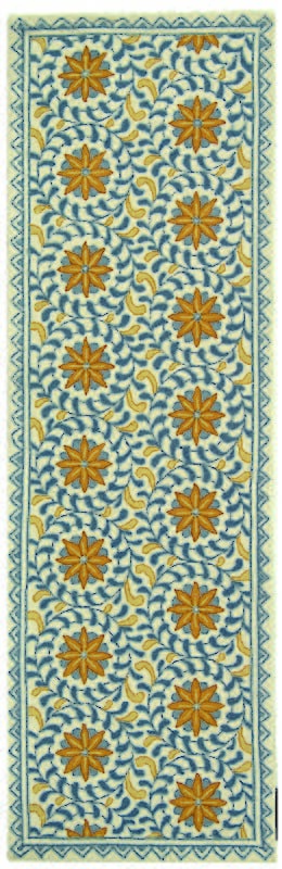 Safavieh Chelsea hk150a Ivory / Blue Rugs - Safavieh - hk150a - 8