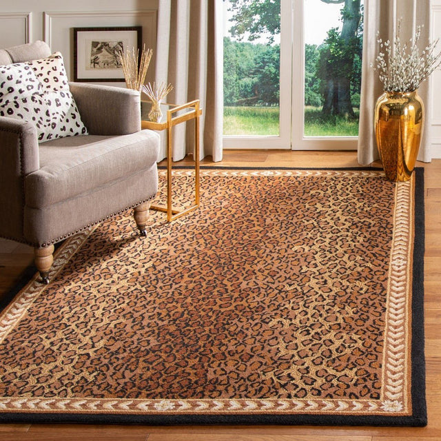 Safavieh Chelsea Hk15A Black/Brown Rug - hk15a-16