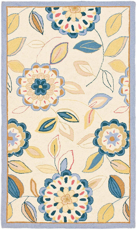 Safavieh Chelsea Hk179A Ivory / Blue Rugs - Safavieh - hk179a - 4r