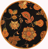 Safavieh Chelsea Hk209C Black / Orange Rugs - Safavieh - hk209c - 3r