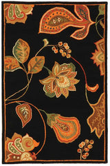 Safavieh Chelsea Hk209C Black / Orange Rugs - Safavieh - hk209c - 5ov