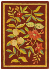 Safavieh Chelsea Hk210C Burgundy Rugs - Safavieh - hk210c - 5ov