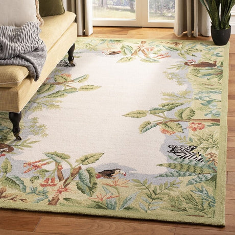 Safavieh Chelsea Hk295A Beige / Green Rugs - Safavieh - hk295a - 2