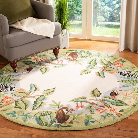 Safavieh Chelsea Hk295A Beige / Green Rugs - Safavieh - hk295a - 5ov