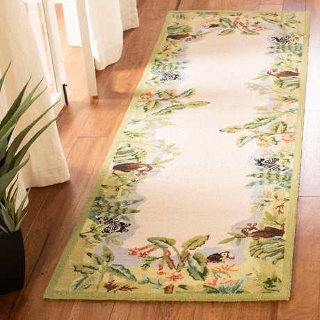 Safavieh Chelsea Hk295A Beige / Green Rugs - Safavieh - hk295a - 5ov