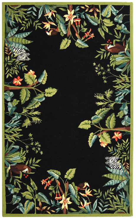 Safavieh Chelsea Hk295B Black / Green Rugs - Safavieh - hk295b - 2