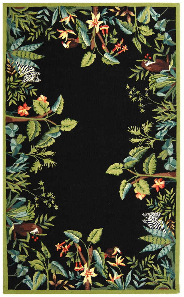 Safavieh Chelsea Hk295B Black / Green Rugs - Safavieh - hk295b - 2